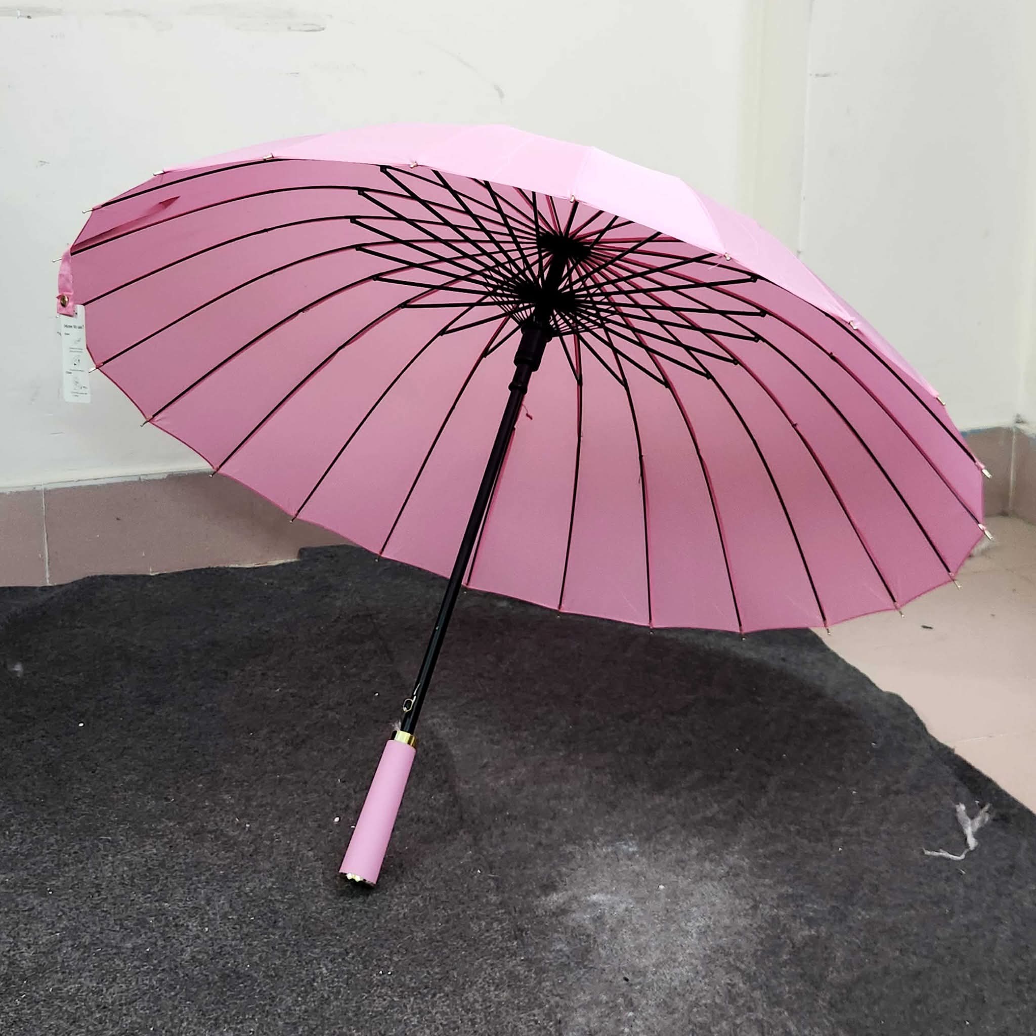 (Baby Pink) ২৪ শিকের প্রিমিয়াম ছাতা