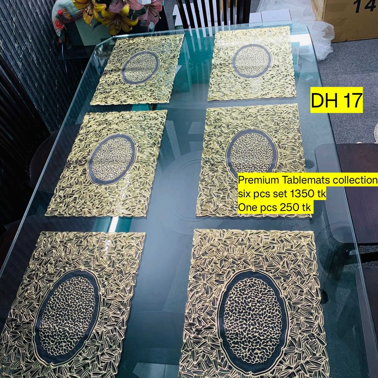 7Pcs Placemats Set with Runner for Dining Table