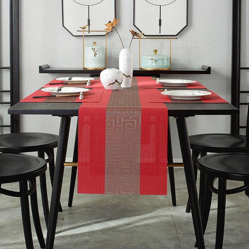 Table Runner & Placemat Set (6 Pcs + 1 Runner)