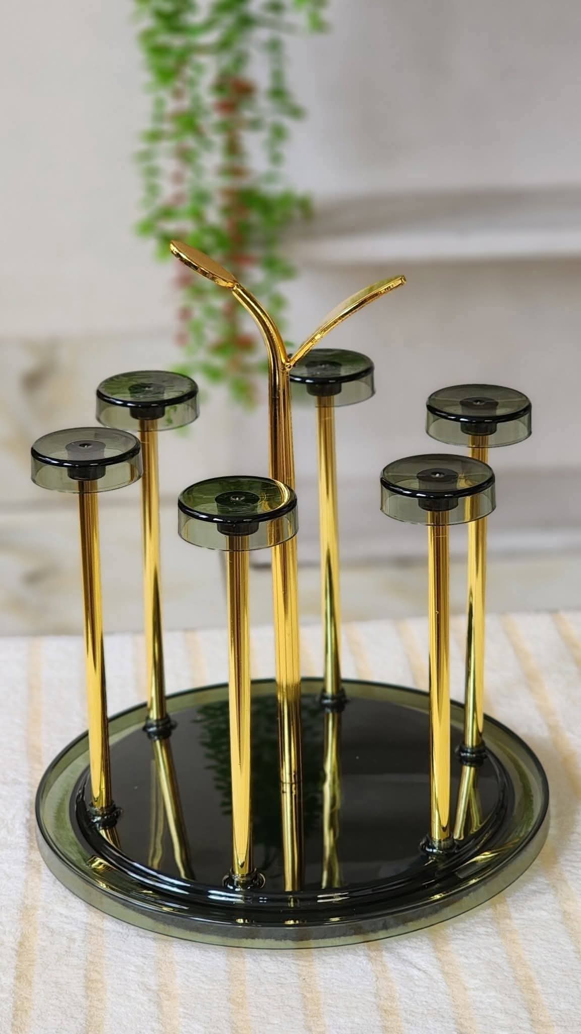 Glass Holder Rack 360° Rotating