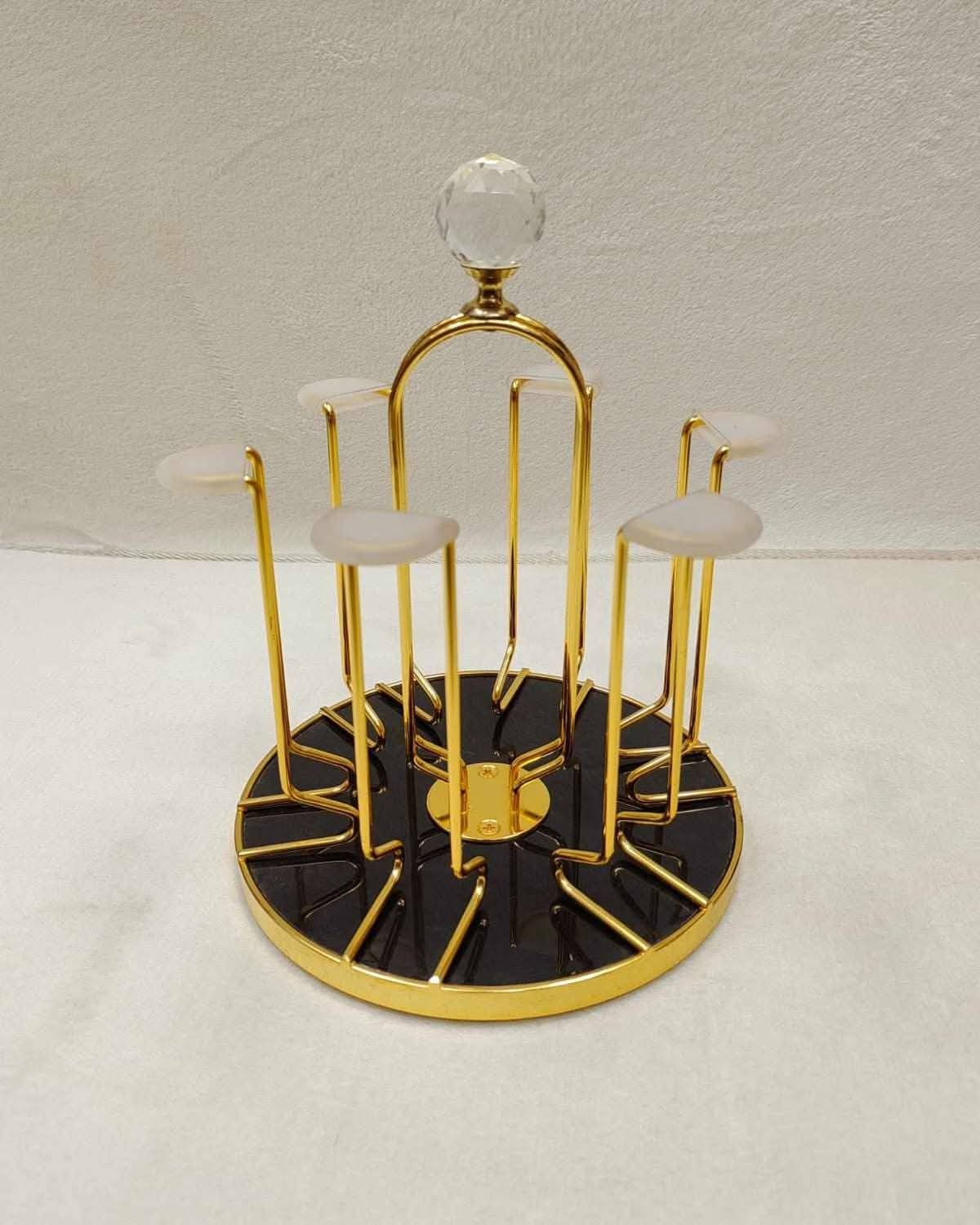 Glass Holder Rack 360° Rotating